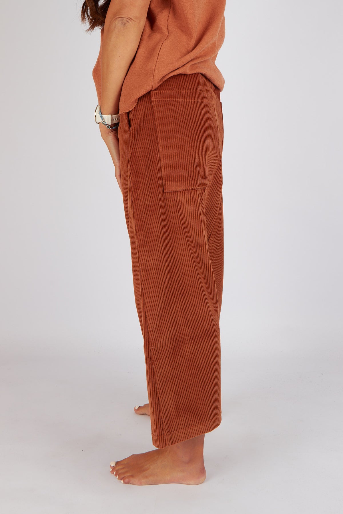 Sort Aarhus Marcelin Velvet Trousers
