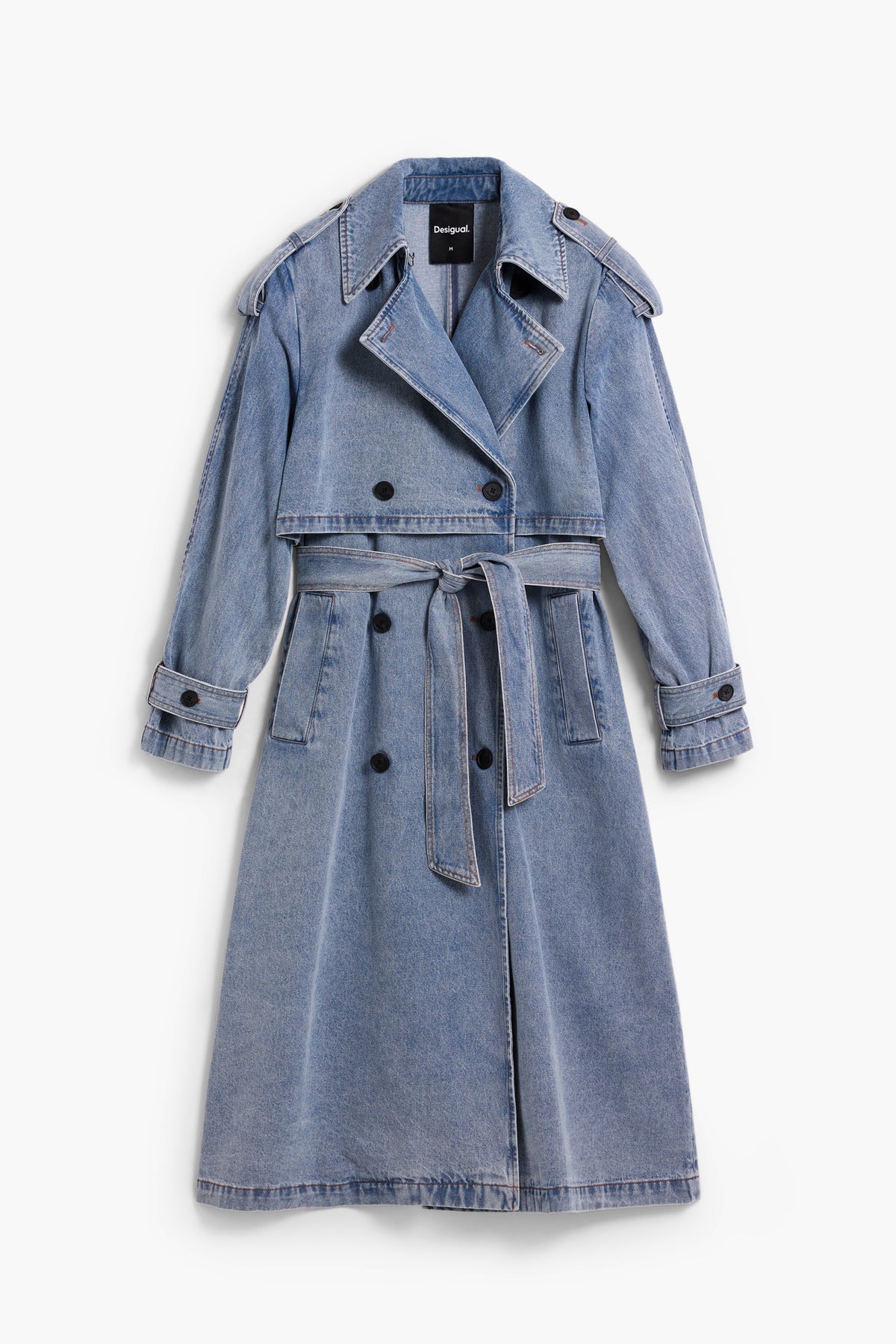 Desigual Vio Denim Trench Coat