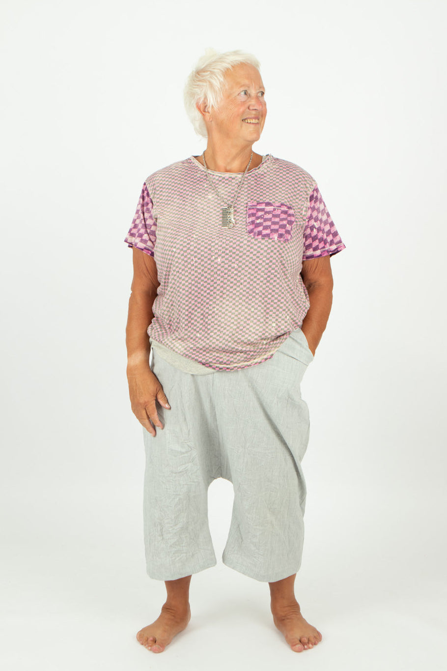 Magnolia Pearl Piecewise Pocket Boyfriend Tee