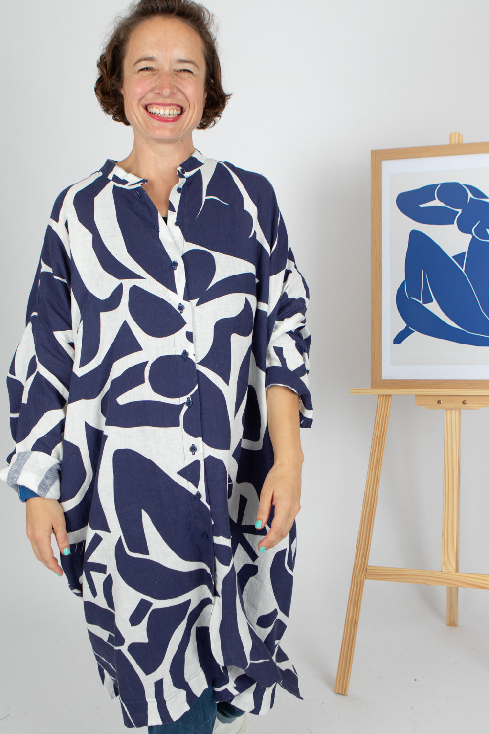 Estudio Viva Wivina Printed Shirt Dress