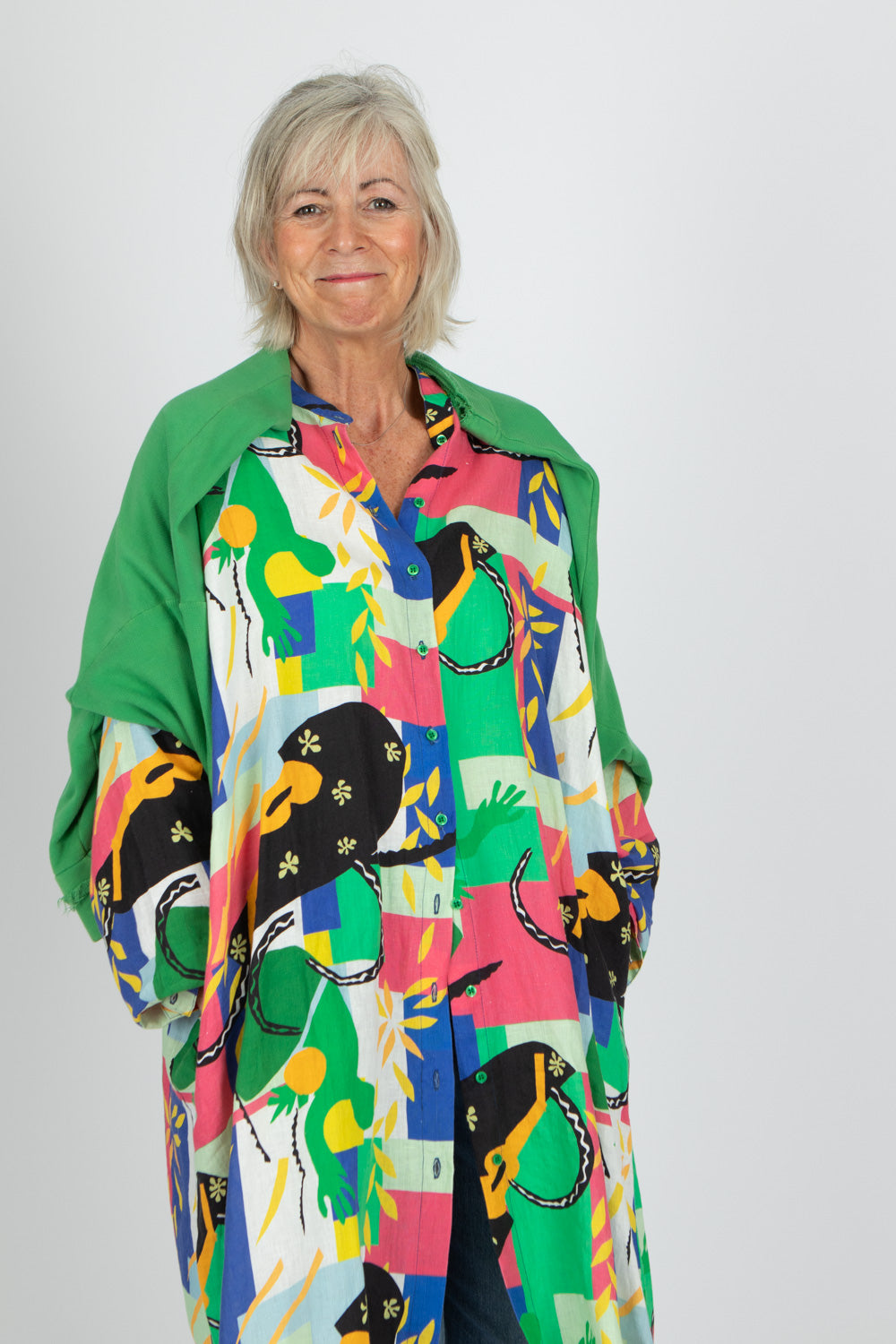 Estudio Viva Wivina Printed Shirt Dress