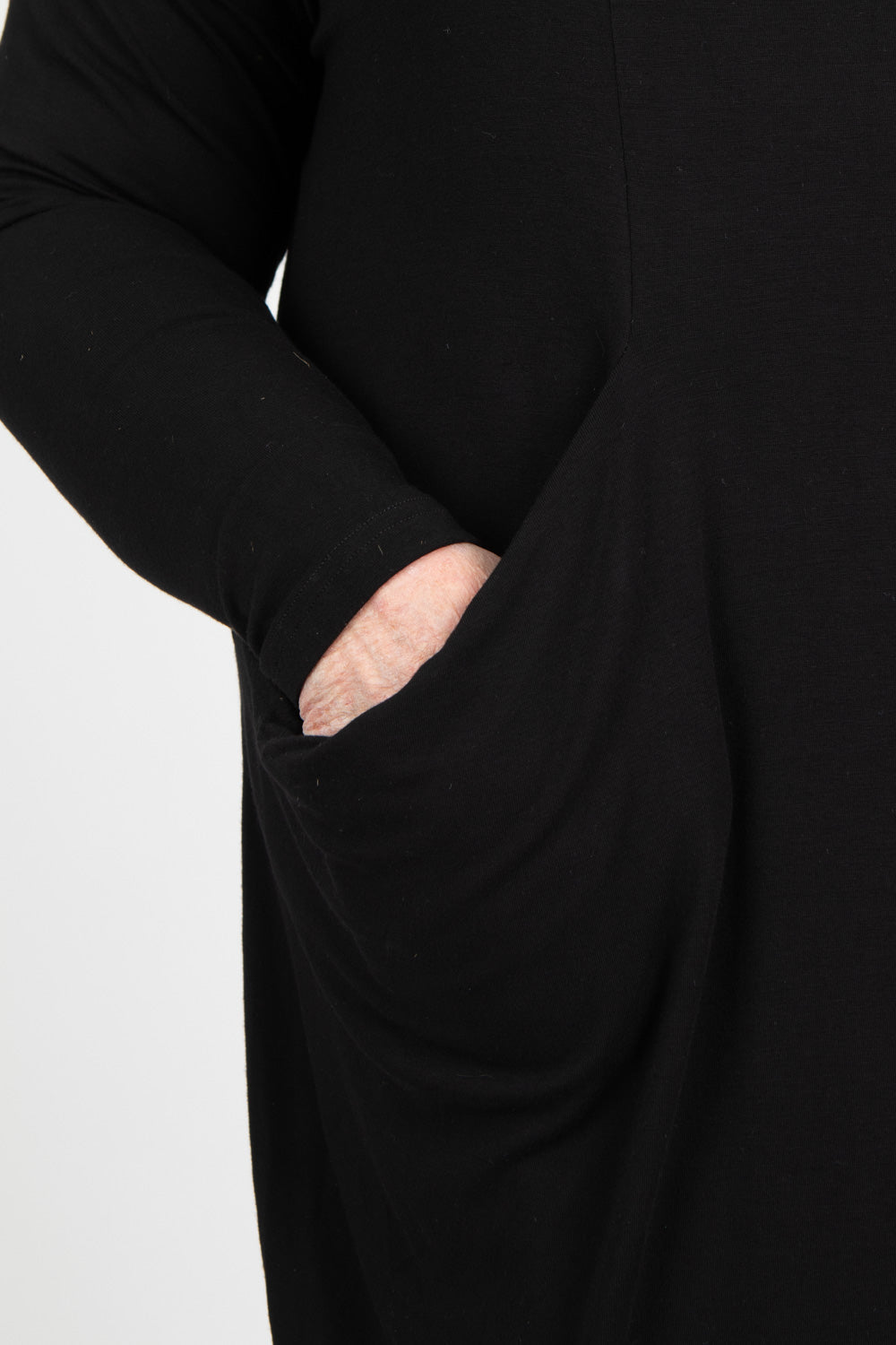 By Basics Dress With Drape Pockets