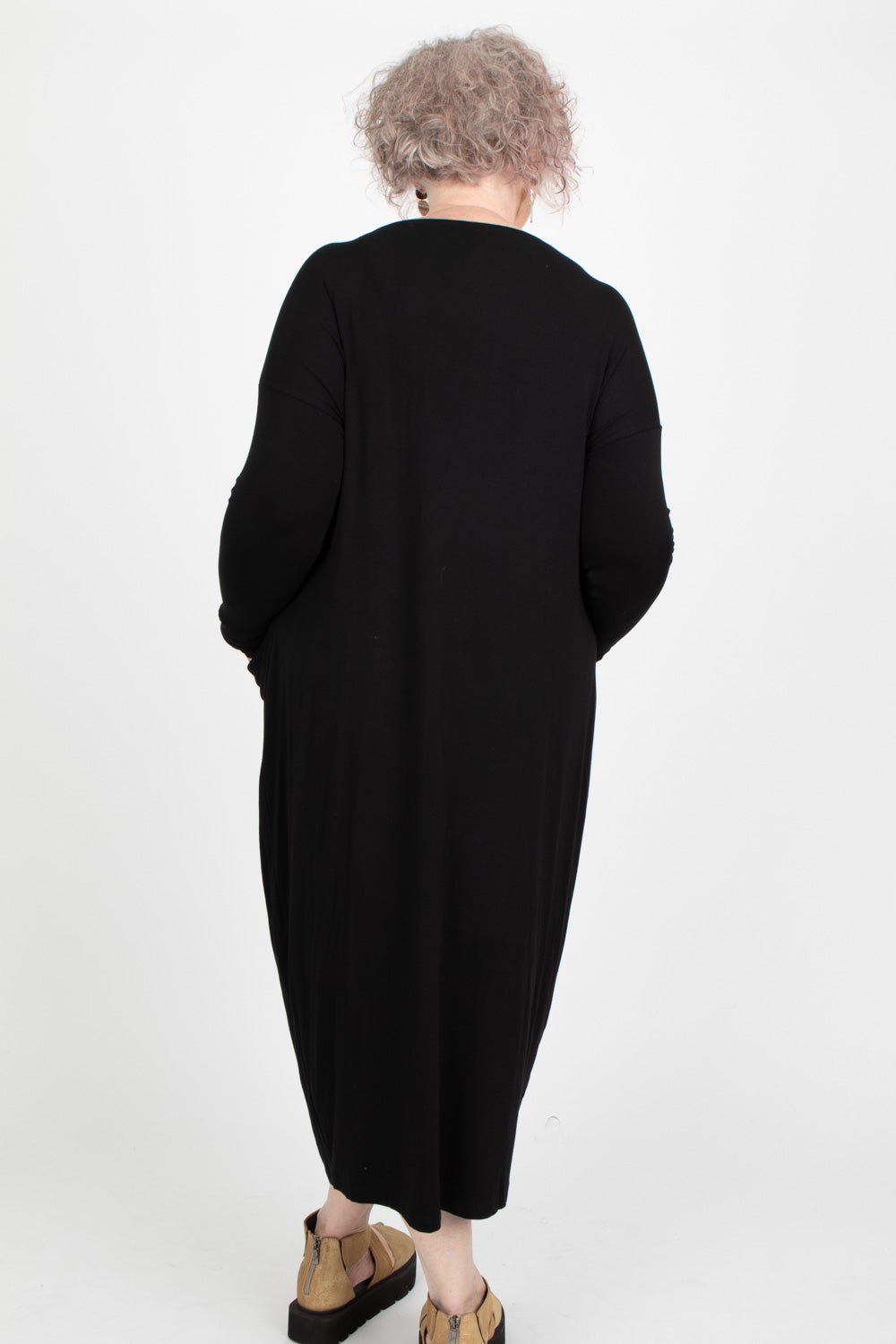 By Basics Dress With Drape Pockets