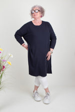 By Basics Dress Loose Round Neck