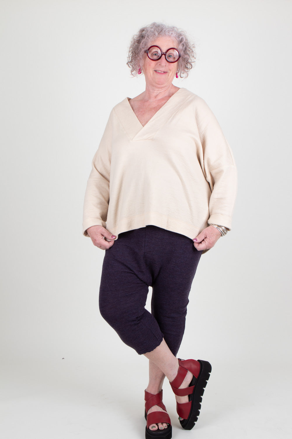 By Basics V Neck Top