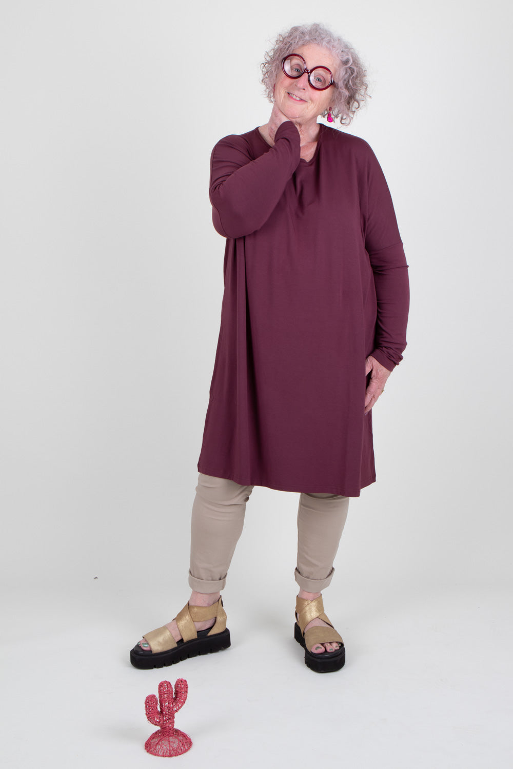 By Basics Oversized Tunic Dress