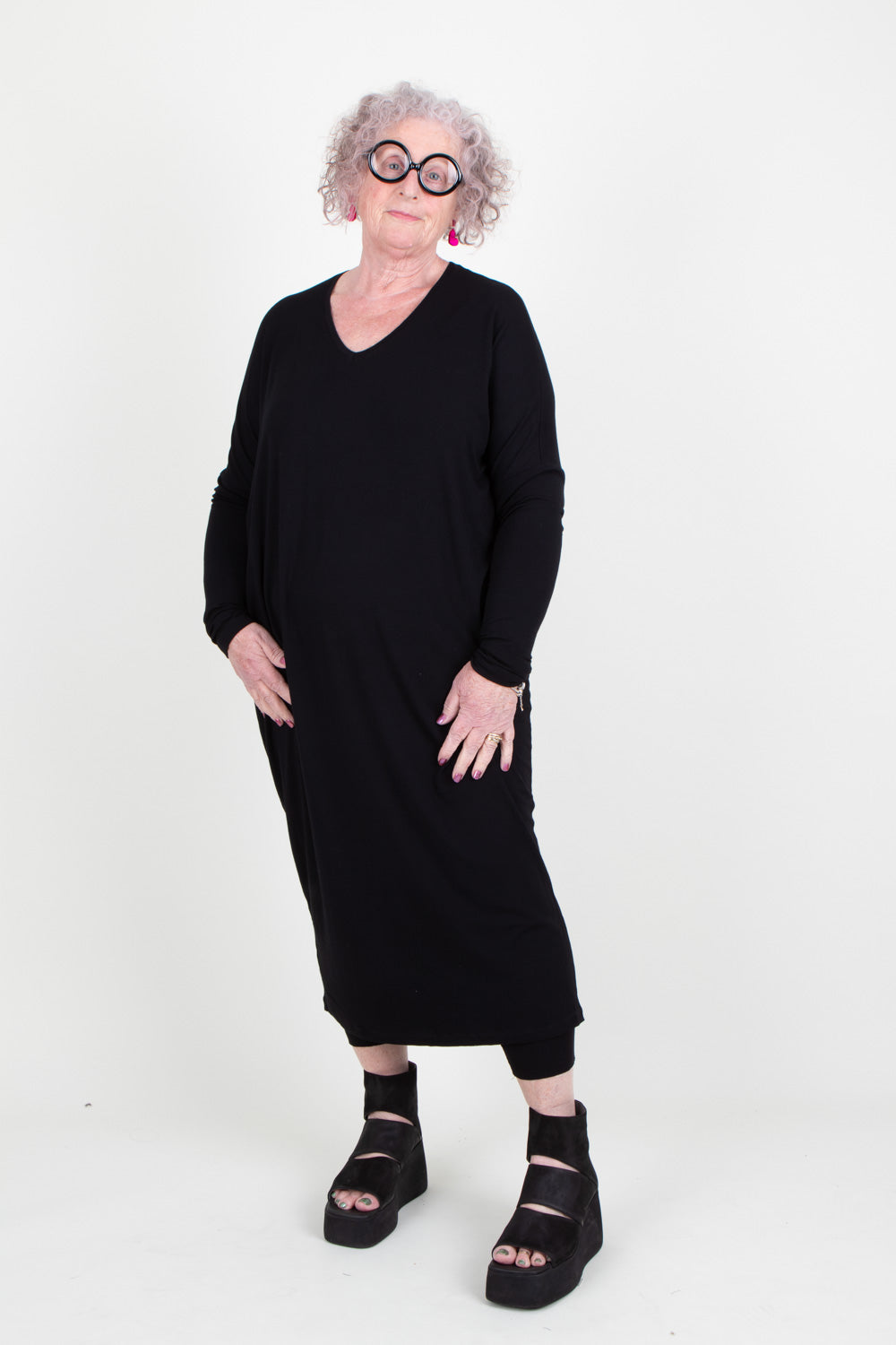 By Basics Dress V-Neck