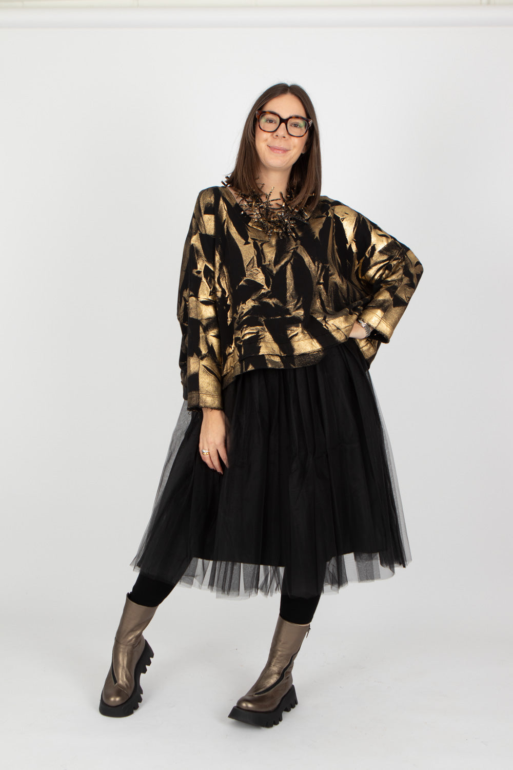 Estudio Viva Sofia Metallic Sweater