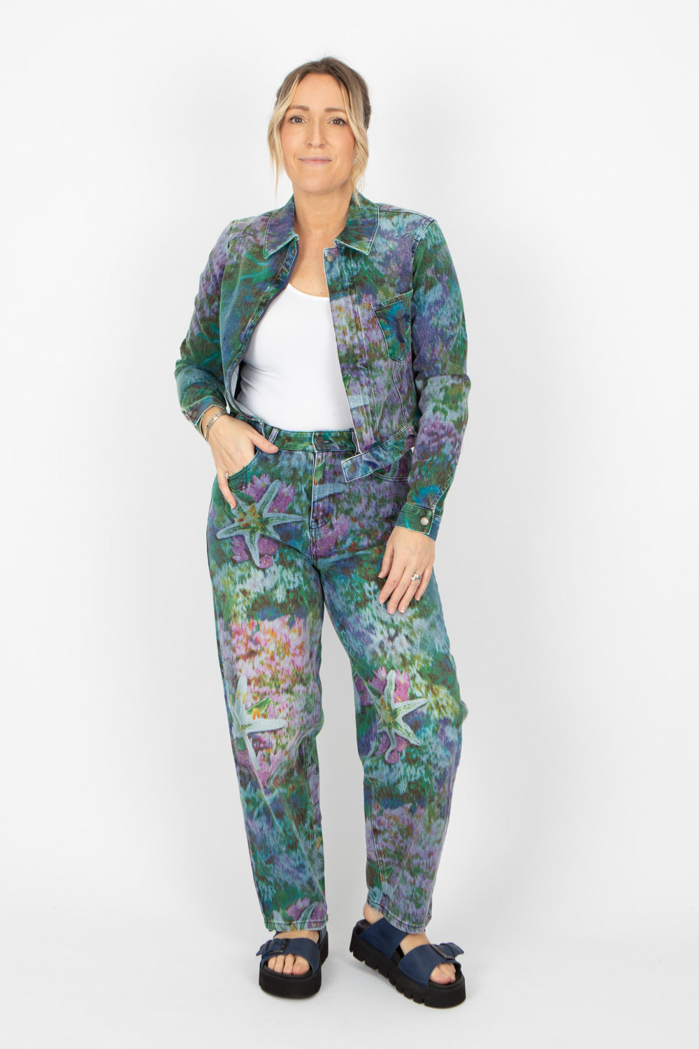 Desigual Flora Denim Jacket