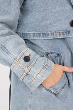 Desigual Vio Denim Trench Coat