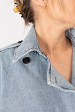 Desigual Vio Denim Trench Coat