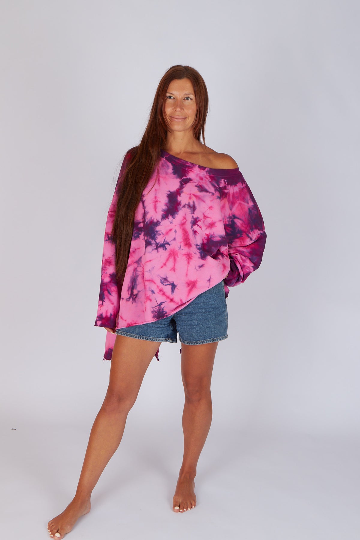 Estudio Viva Catarina Tie Dye Sweater (Pink Tie Dye)