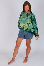 Estudio Viva Sofia Tie Dye Sweatshirt (Green Tie Dye)