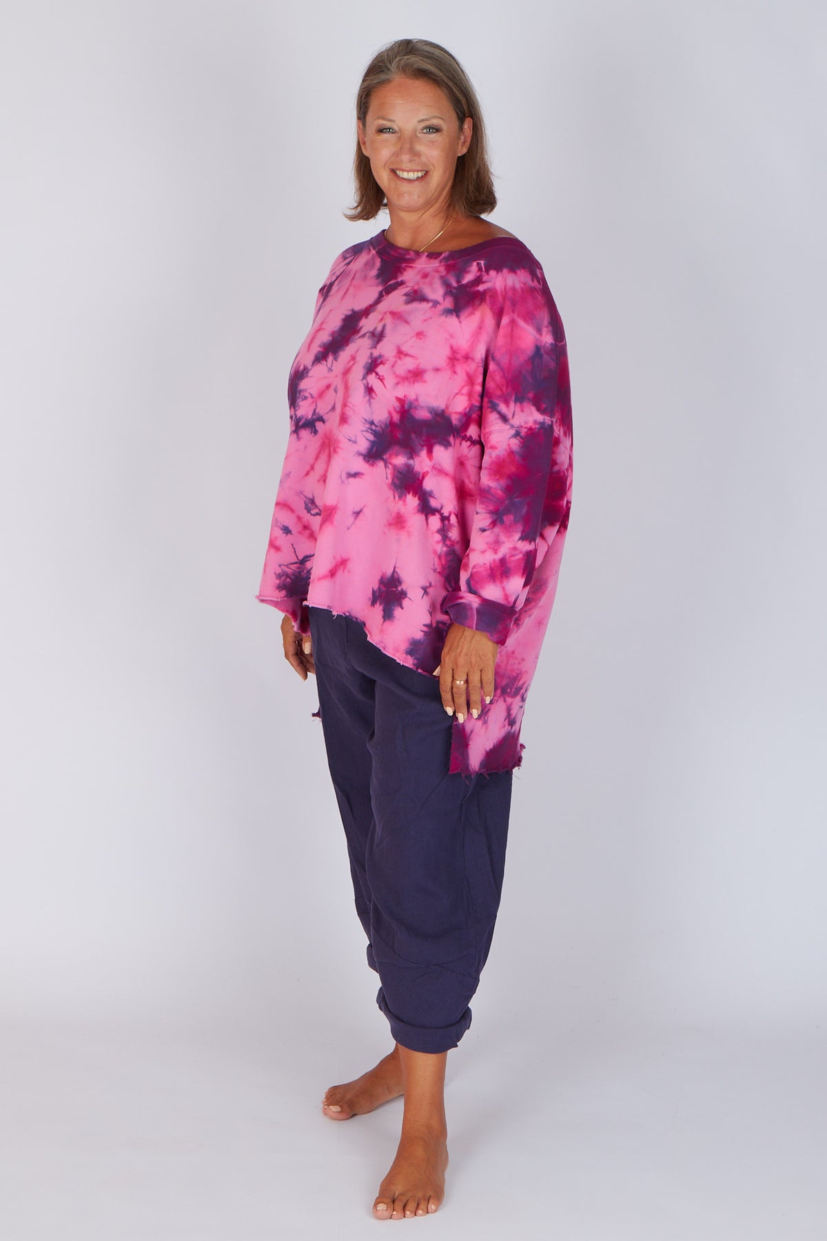 Estudio Viva Catarina Tie Dye Sweater (Pink Tie Dye)