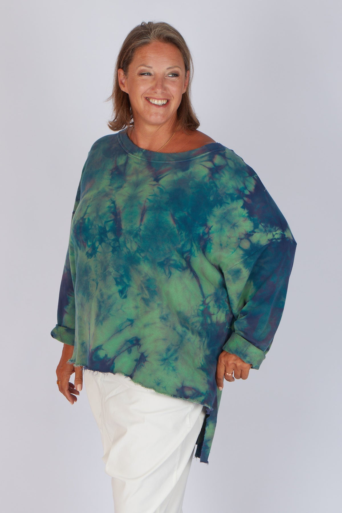 Estudio Viva Catarina Tie Dye Sweater (Jade Tie Dye)