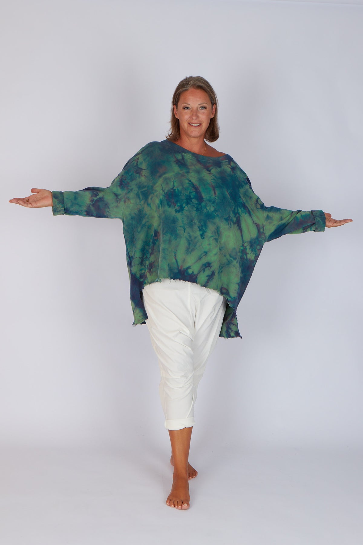Estudio Viva Catarina Tie Dye Sweater (Jade Tie Dye)