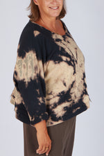 Estudio Viva Sofia Tie Dye Sweatshirt (Black Tie Dye)