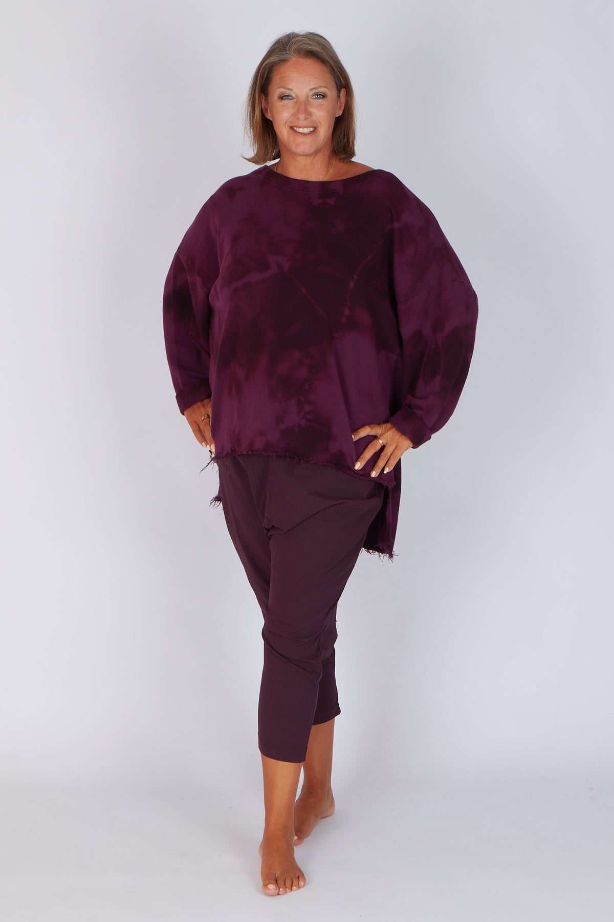 Estudio Viva Catarina Tie Dye Sweater (Berry Tie Dye)