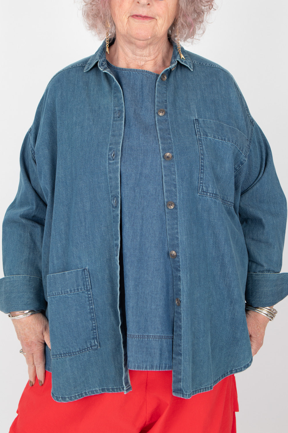 Estudio Viva Celeste Denim Shirt SAMPLE