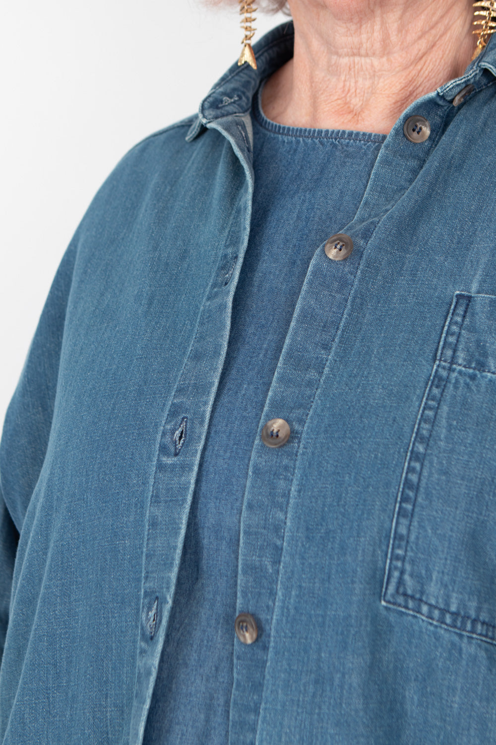 Estudio Viva Celeste Denim Shirt SAMPLE