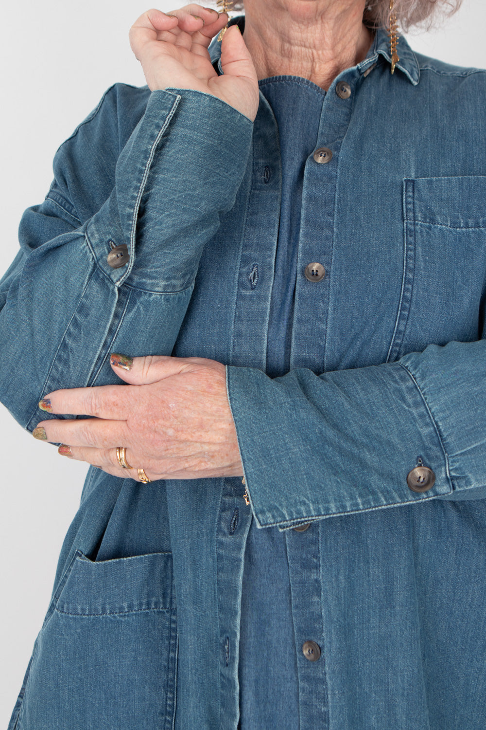 Estudio Viva Celeste Denim Shirt SAMPLE