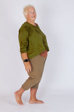 Estudio Viva Sofia Tie Dye Sweatshirt (Khaki Tie Dye)