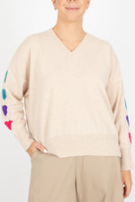 Estheme Heart Sleeve Pullover