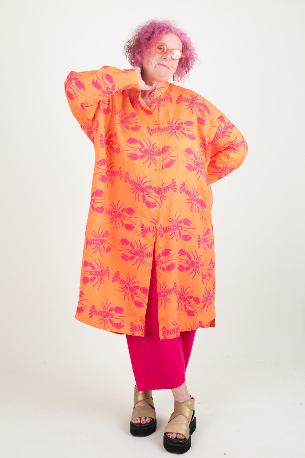 Estudio Viva Wivina Printed Shirt Dress