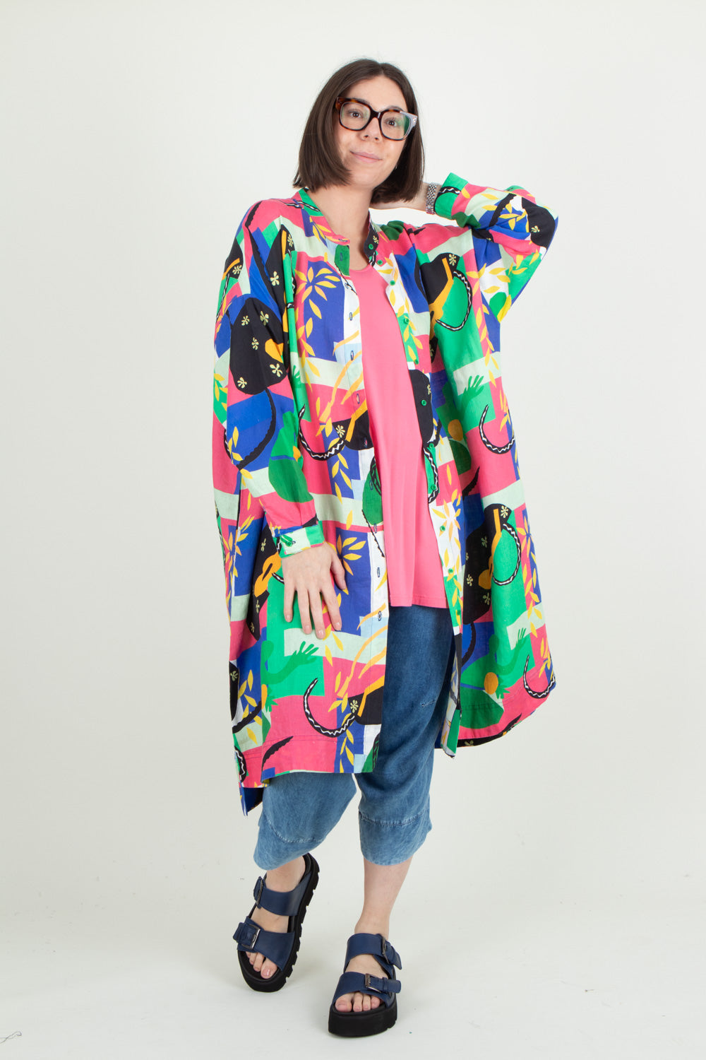 Estudio Viva Wivina Printed Shirt Dress