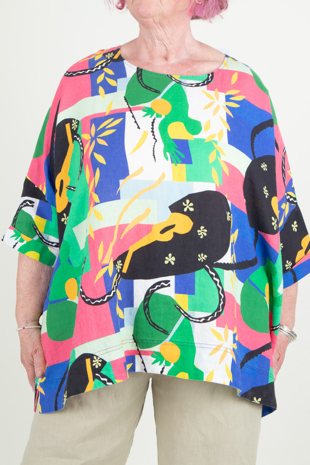 Estudio Viva Rosa Printed Top