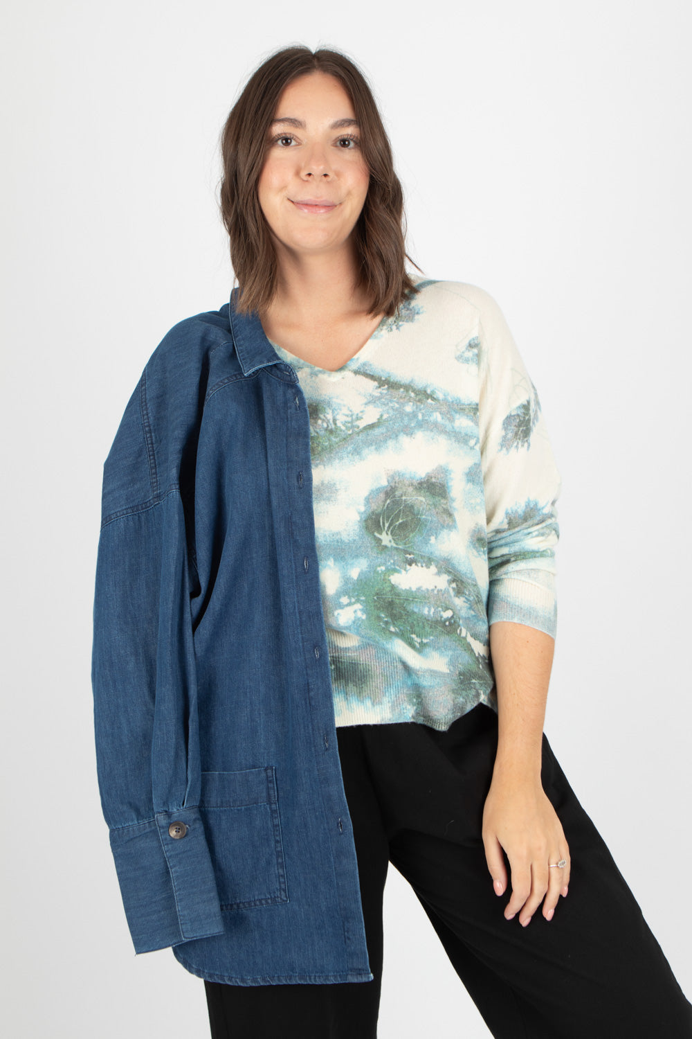 Estudio Viva Celeste Denim Shirt