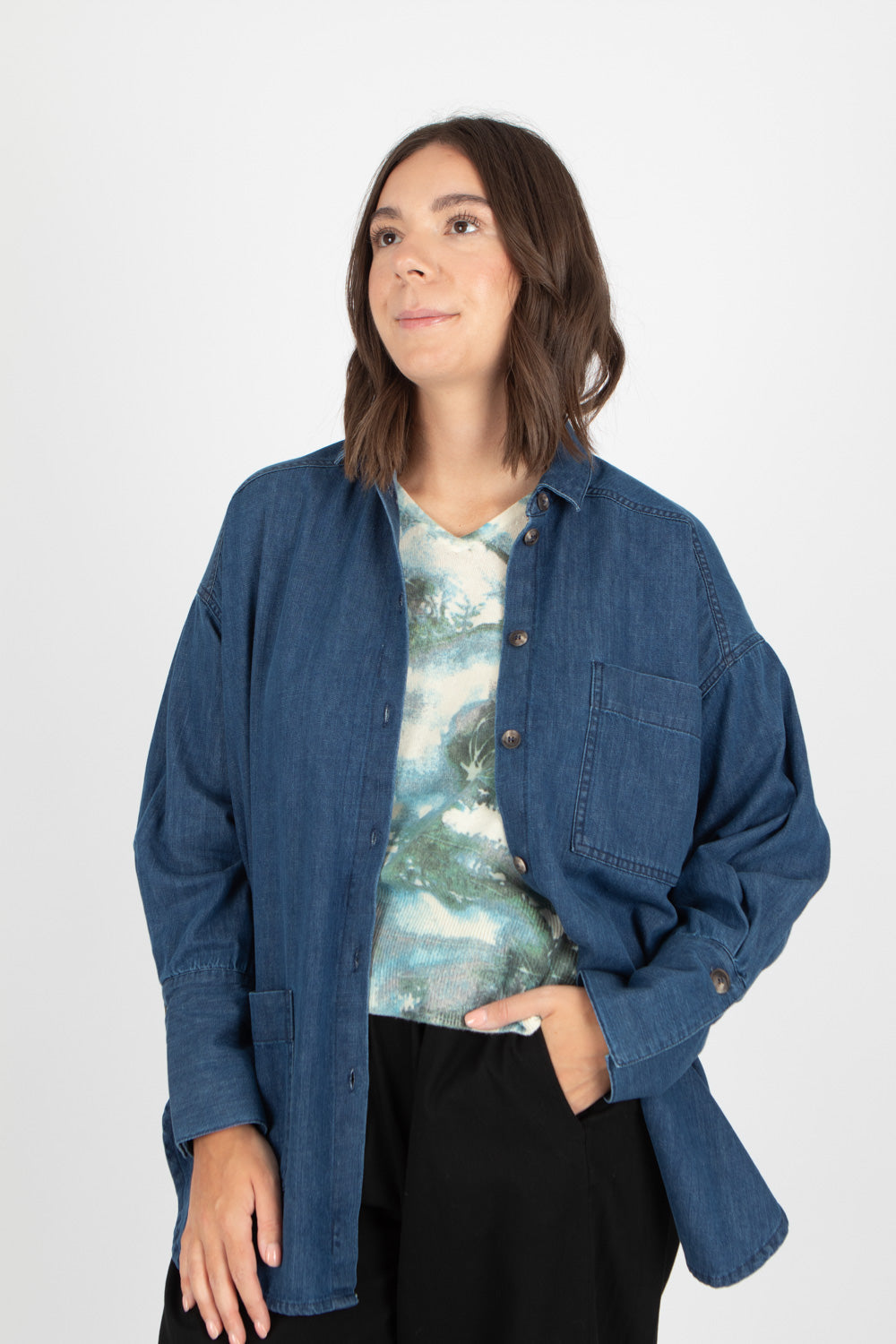 Estudio Viva Celeste Denim Shirt