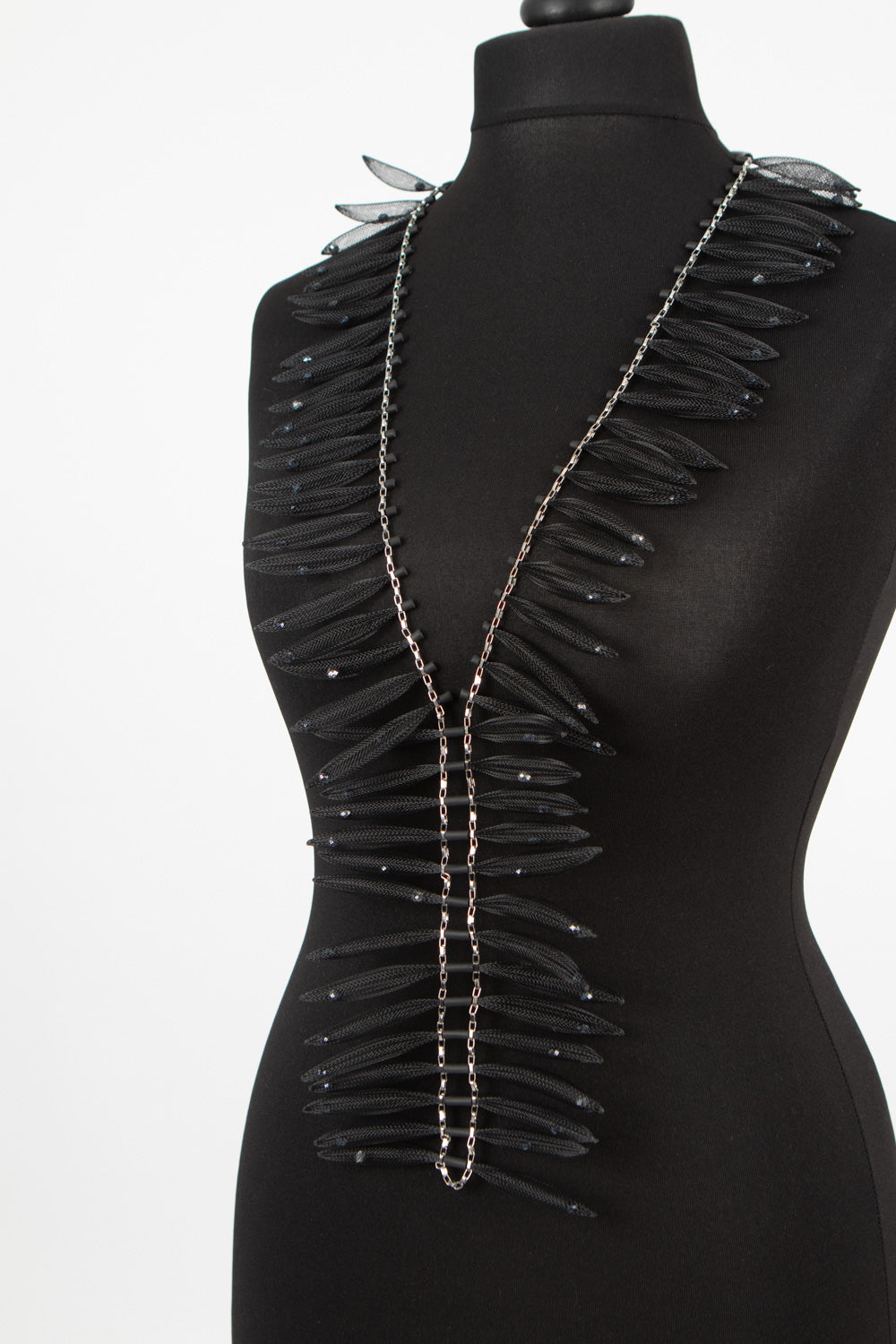 Christina Brampti See the Invisible Mesh Necklace