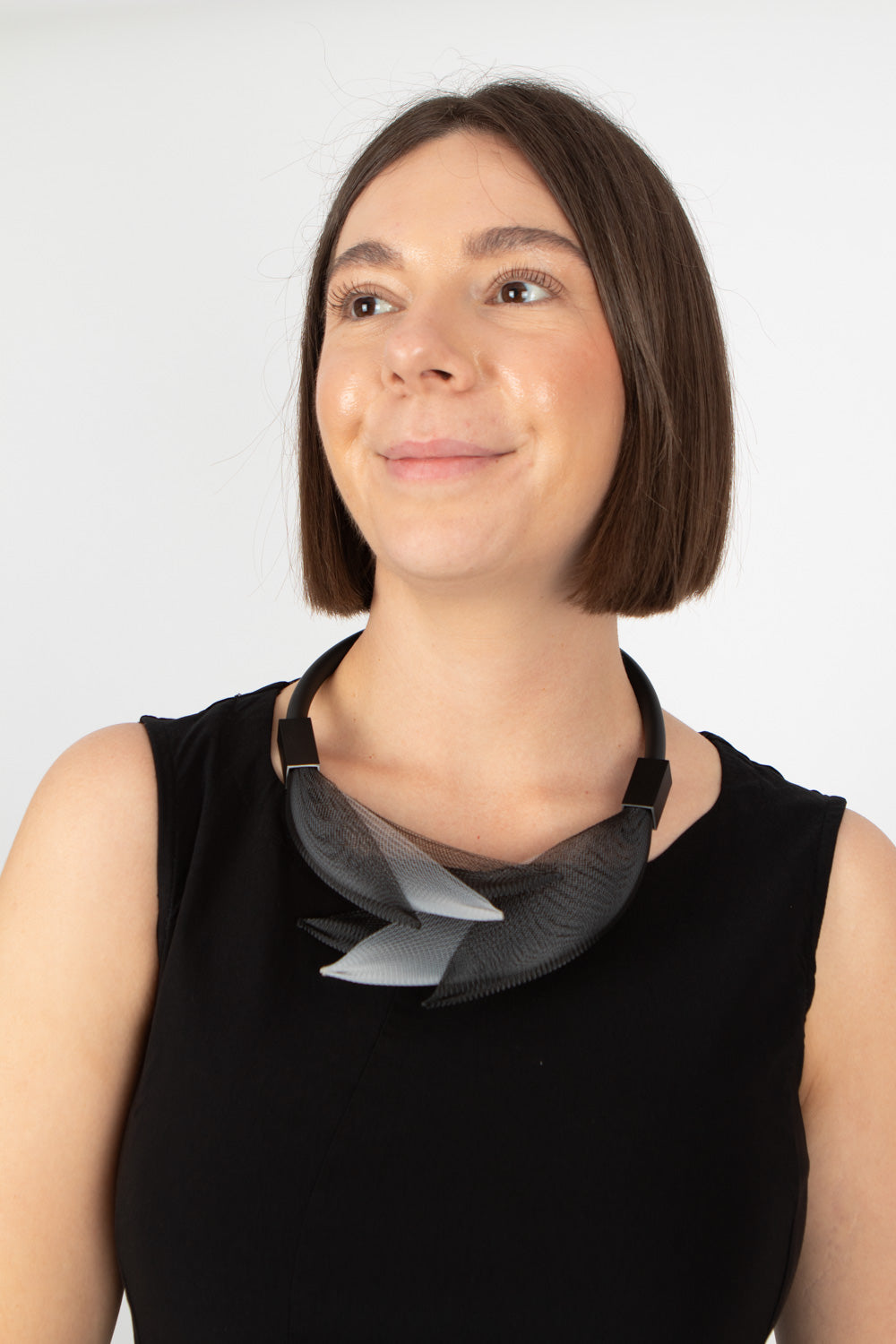 Christina Brampti See the Invisible Net Necklace