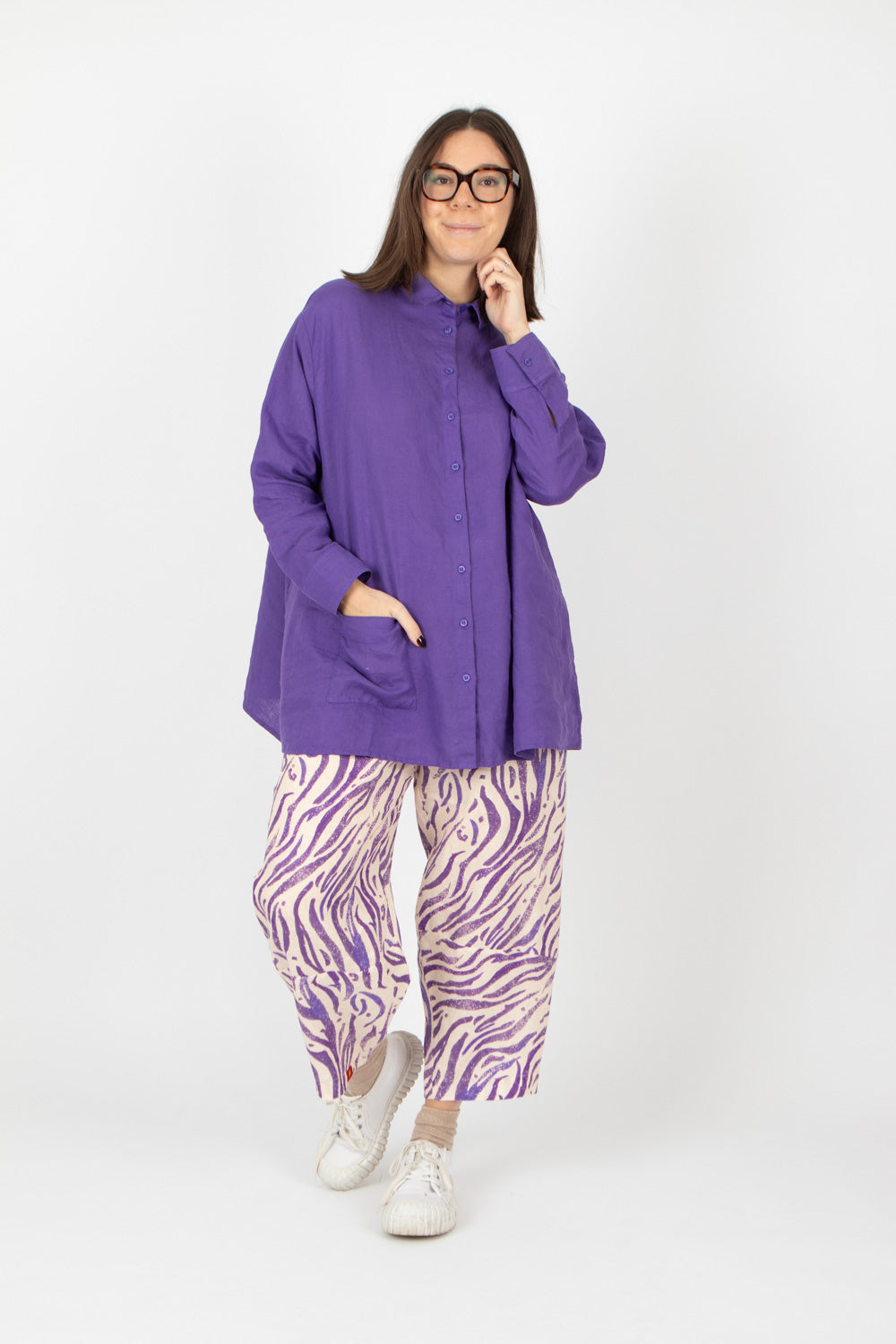 Estudio Viva The Bowie Carla Linen Shirt