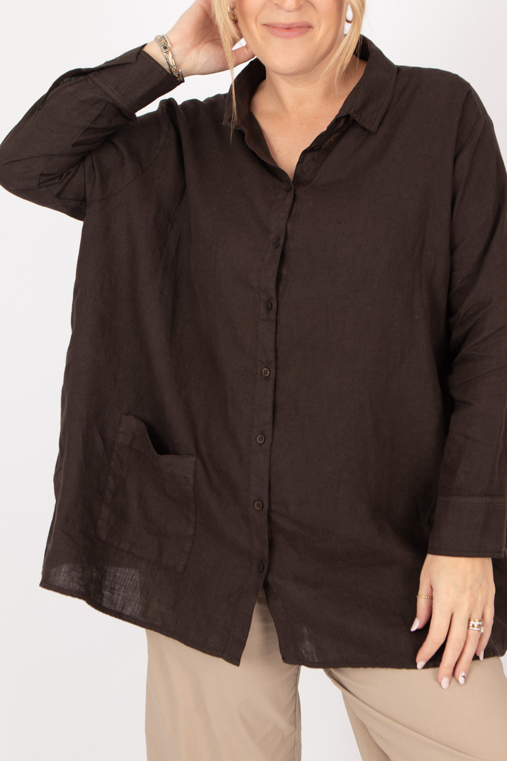 Estudio Viva The Bowie Carla Linen Shirt