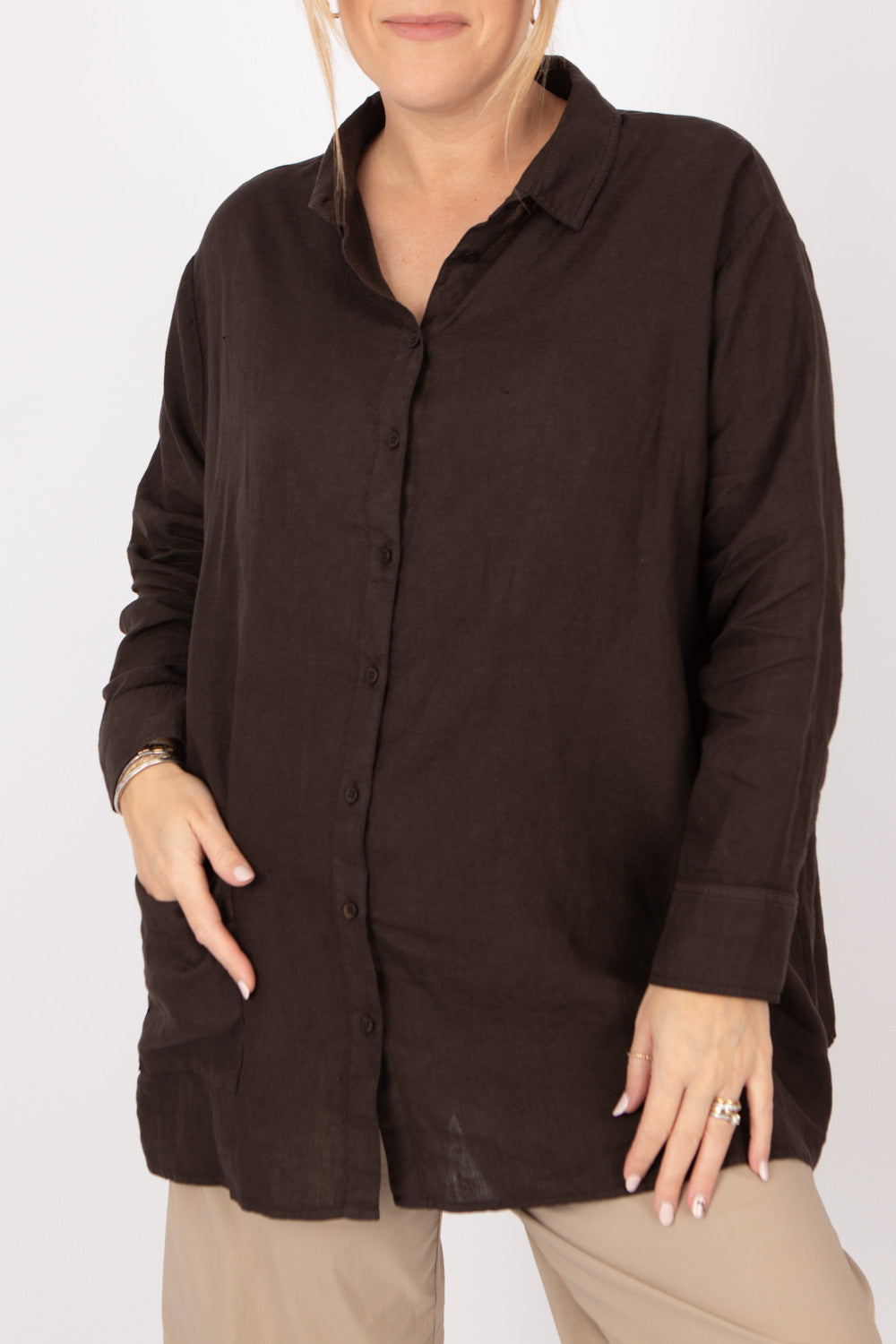 Estudio Viva The Bowie Carla Linen Shirt