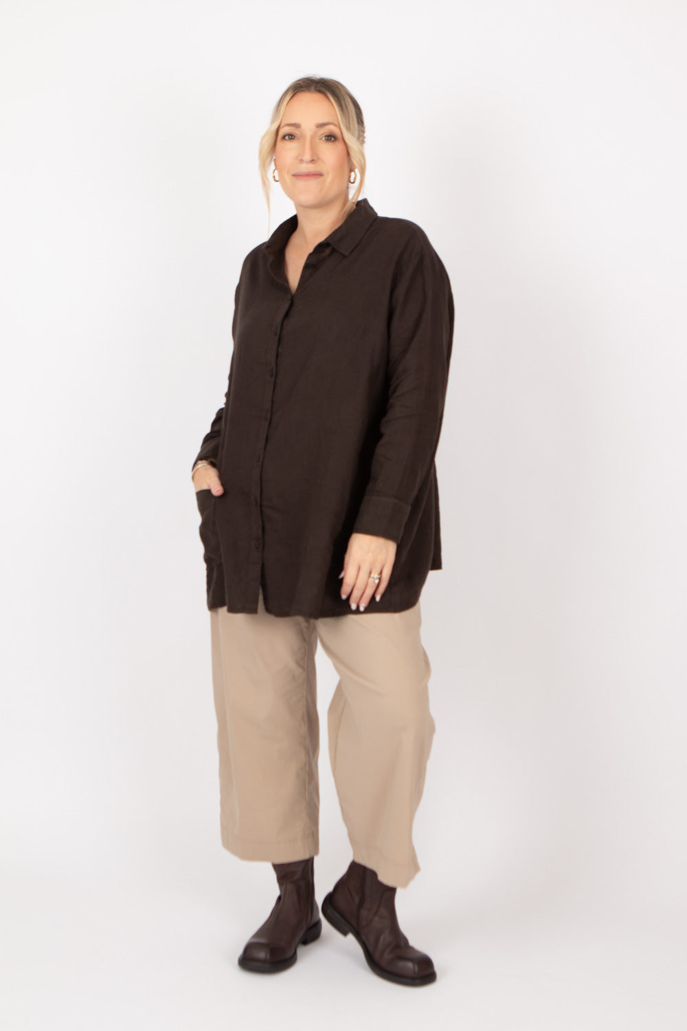 Estudio Viva The Bowie Carla Linen Shirt