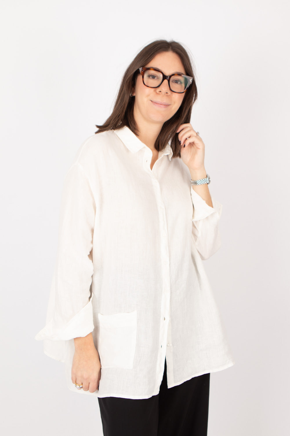 Estudio Viva The Bowie Carla Linen Shirt