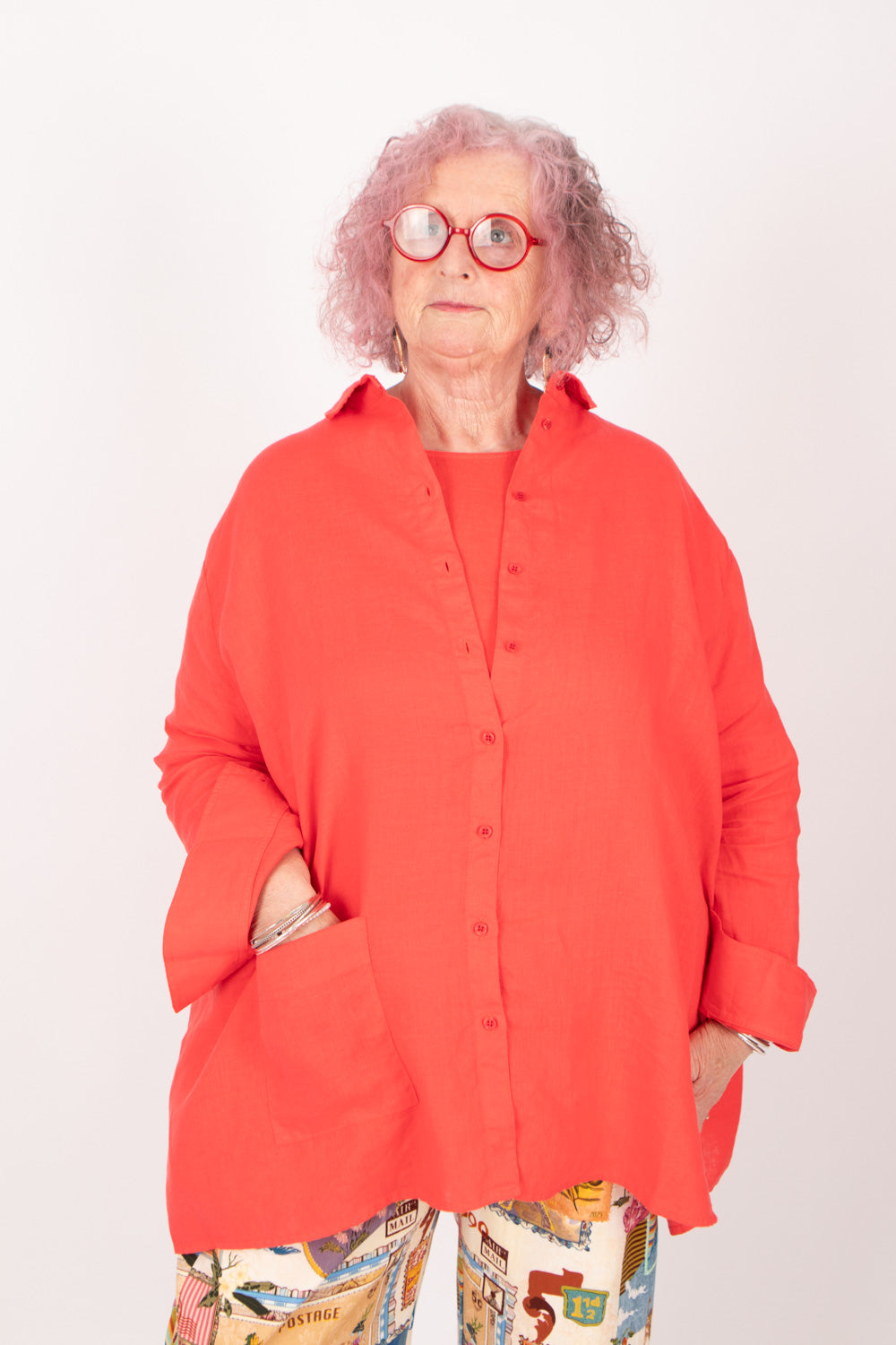 Estudio Viva The Bowie Carla Linen Shirt