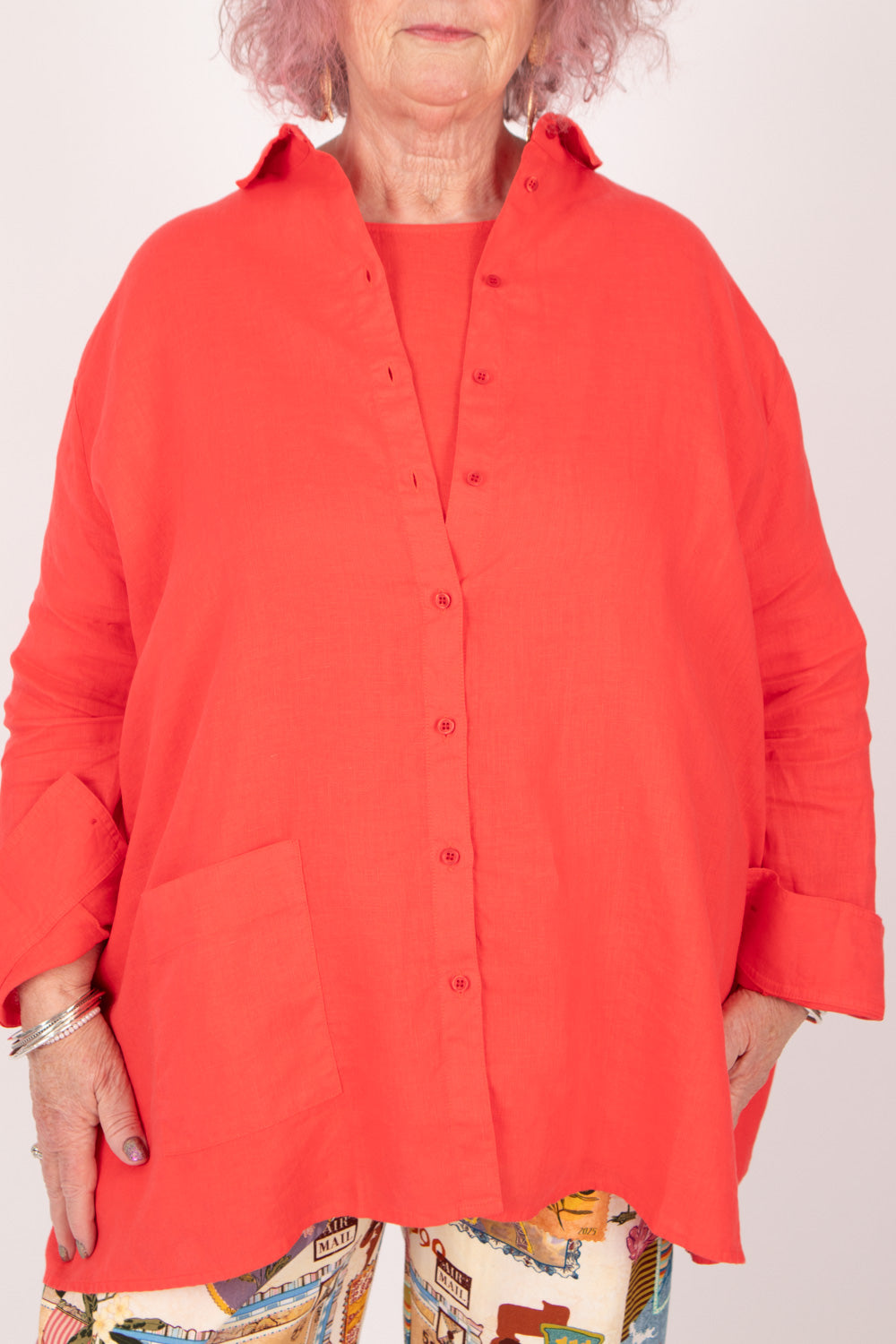 Estudio Viva The Bowie Carla Linen Shirt