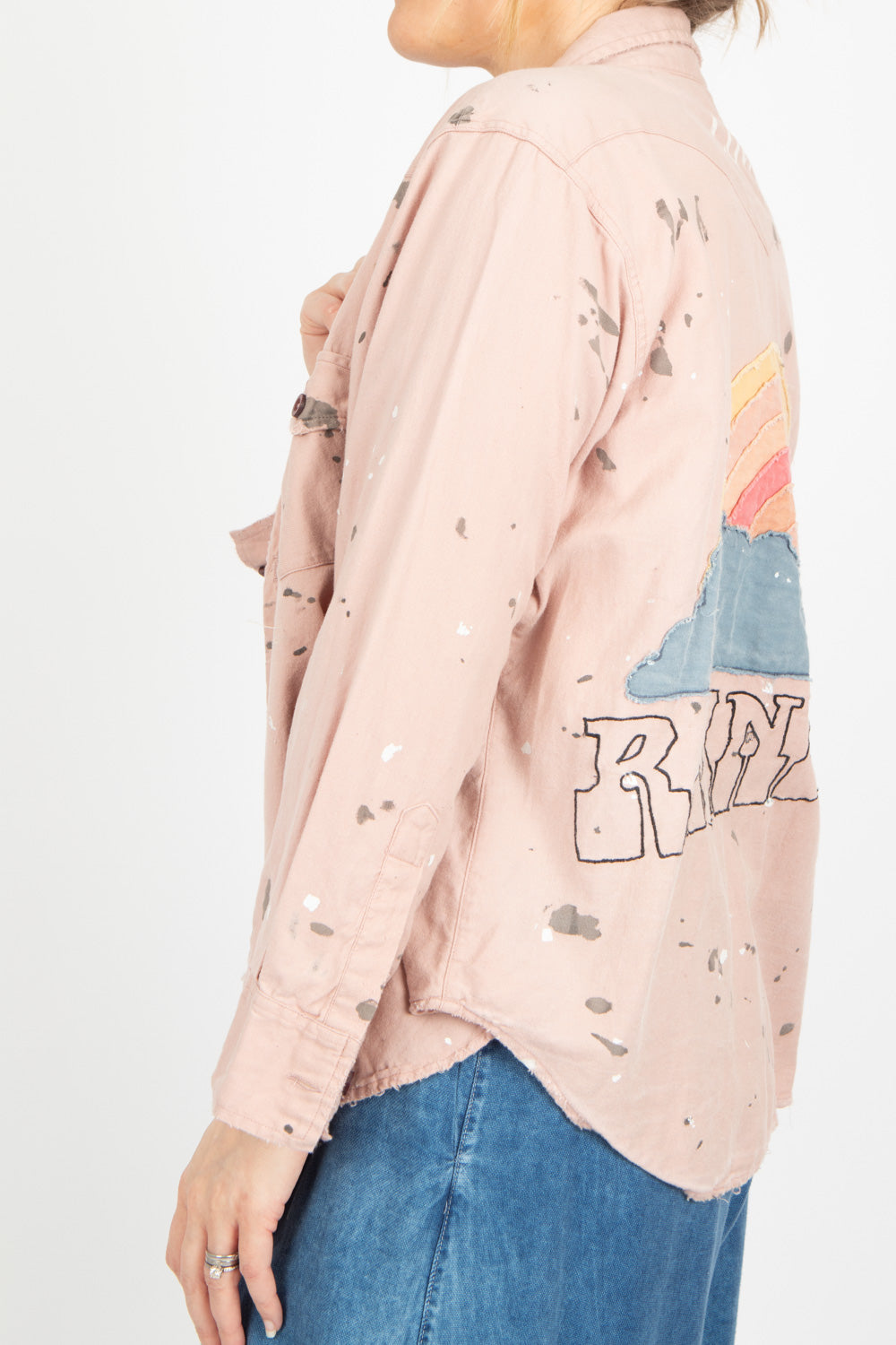 Magnolia Pearl Kelly Western Shirt Love Embro