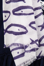 Otracosa Blue Fishes Scarf