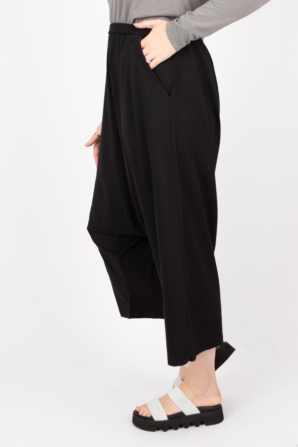 Sort Aarhus Baggy Wide Pants