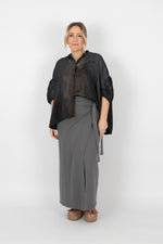 Sort Aarhus Wrap Skirt