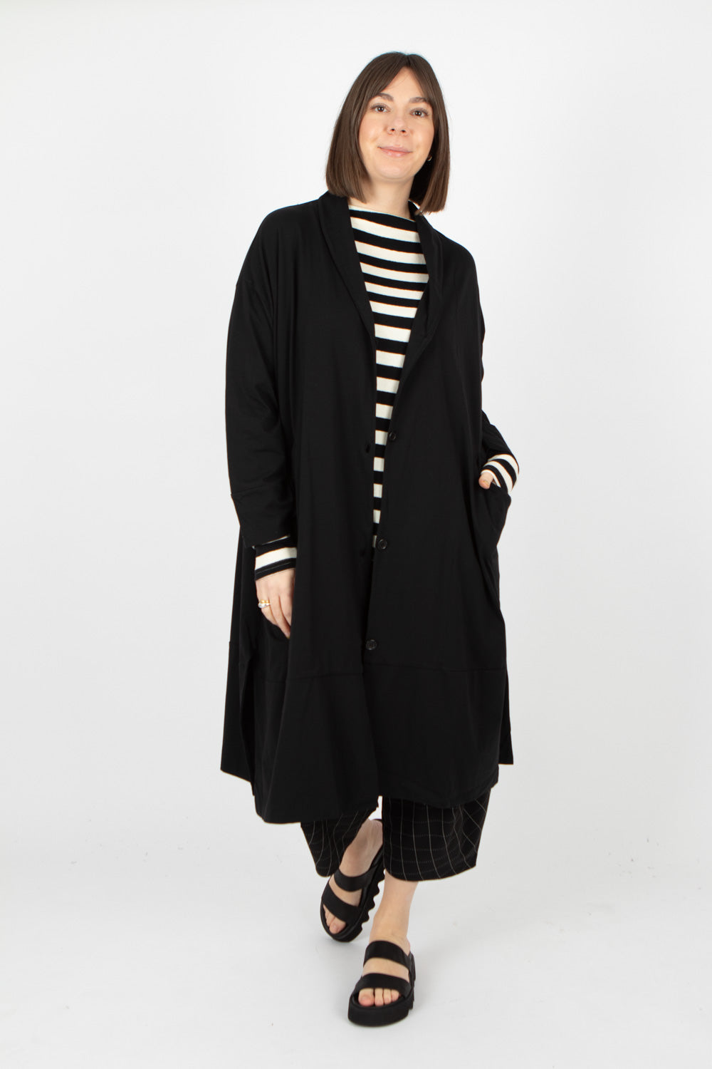 Sort Aarhus Long Jacket