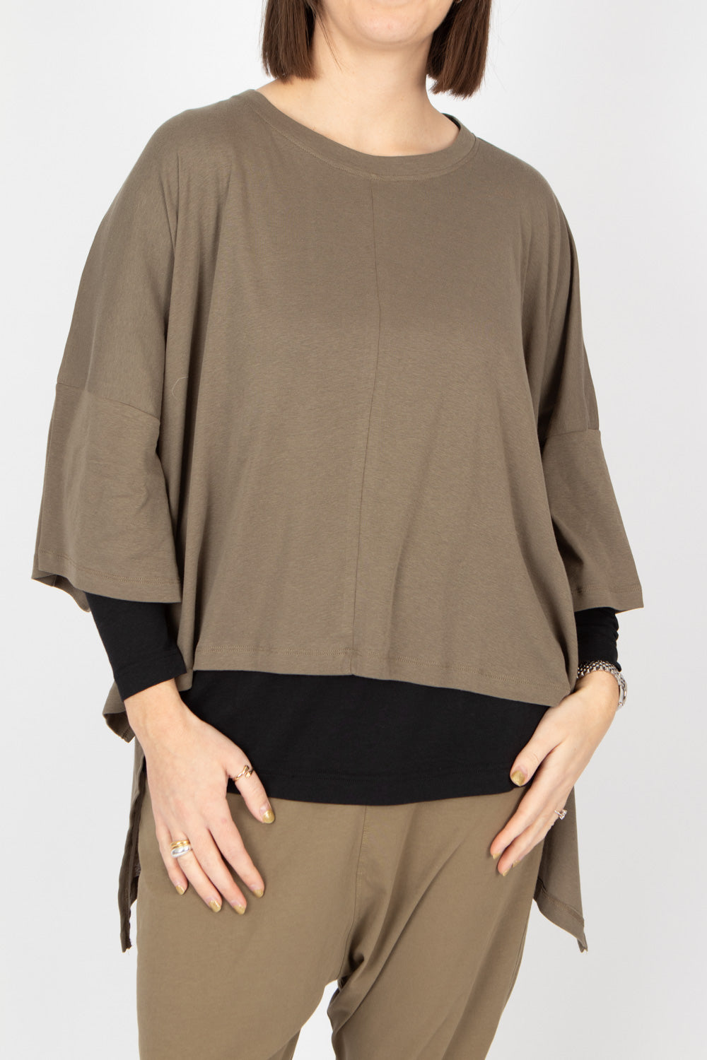 Sort Aarhus Oversize Top