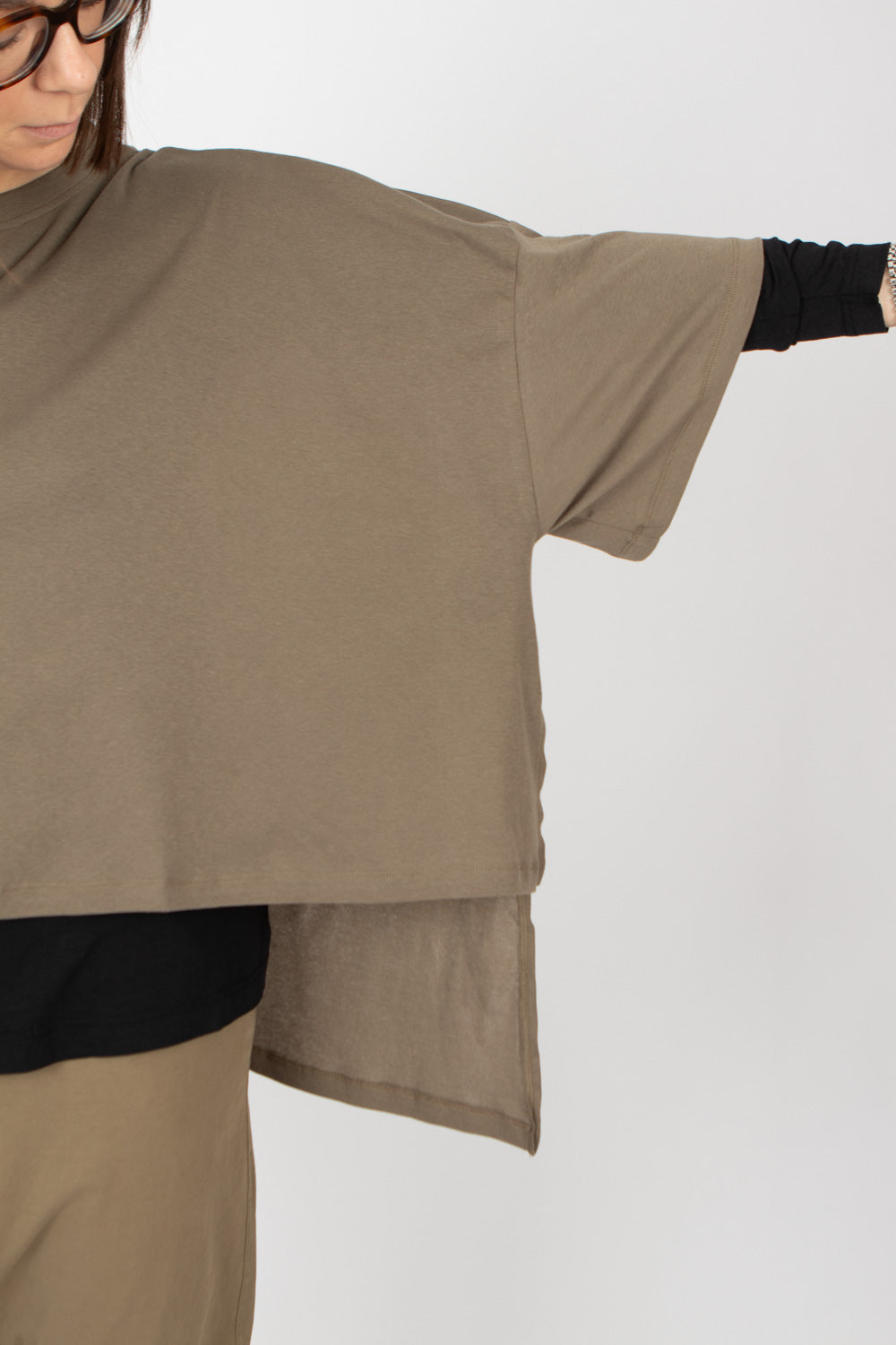 Sort Aarhus Oversize Top