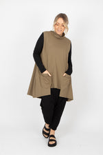 Sort Aarhus Sleeveless Top with Pockets