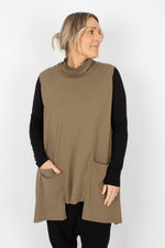 Sort Aarhus Sleeveless Top with Pockets